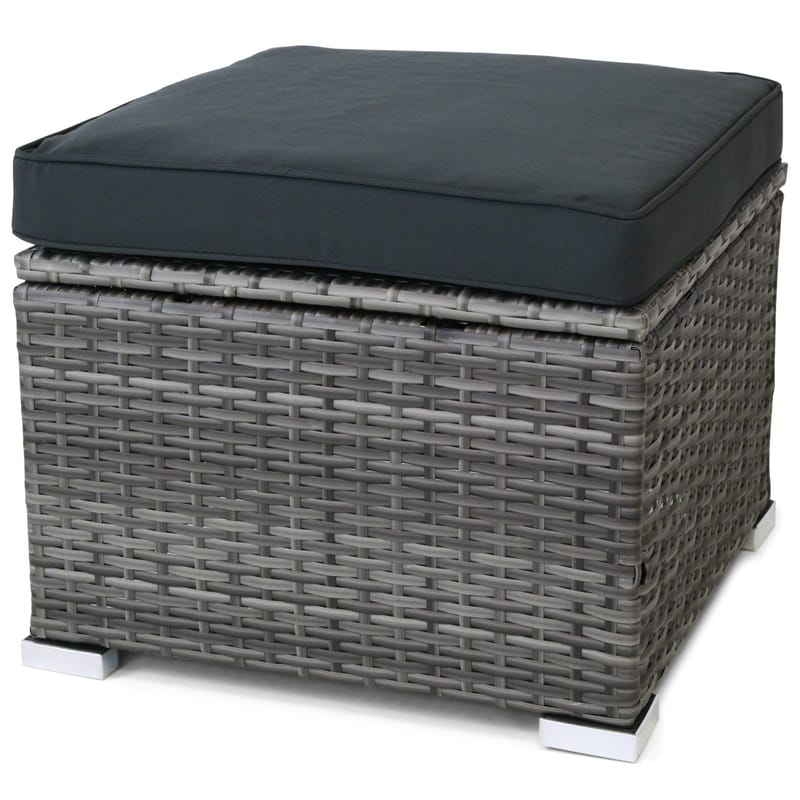 Exklusiv loungegrupp | Inbyggd förvaring | Grå konstrotting | Djursvik - Products - Utemöbler & utemiljö - Loungemöbler - Loungeset & loungegrupp