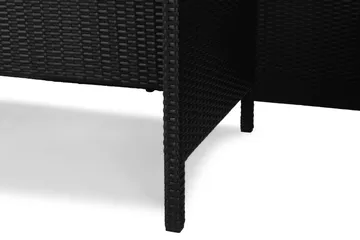 James Light Soffgrupp och Loungegrupp Utomhus  5-sits i konstrotting för Trädgård och Uteplats - Svart / Svarta dynor - Products - Utemöbler & utemiljö - Loungemöbler - Loungeset & loungegrupp