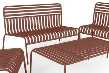 Jarva Liten 4-sits Soffgrupp Utomhus i metall - Röd - Products - Utemöbler & utemiljö - Loungemöbler - Loungeset & loungegrupp