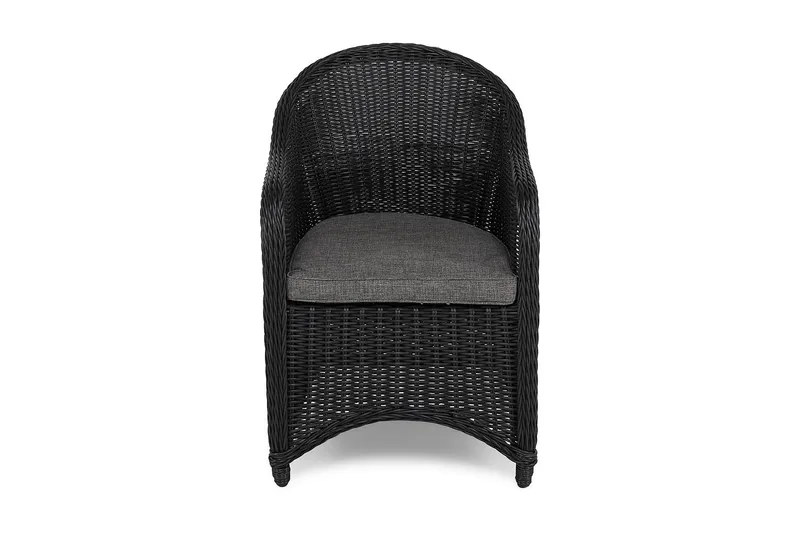 Marcus Light Utefåtölj med Dyna – Loungefåtölj i Konstrotting för Utemöbler - Svart - Products - Utemöbler & utemiljö - Loungemöbler - Loungestol utomhus