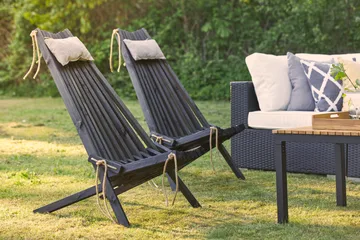 Park Solstol 2 st - Svart - Products - Utemöbler & utemiljö - Loungemöbler - Loungestol utomhus