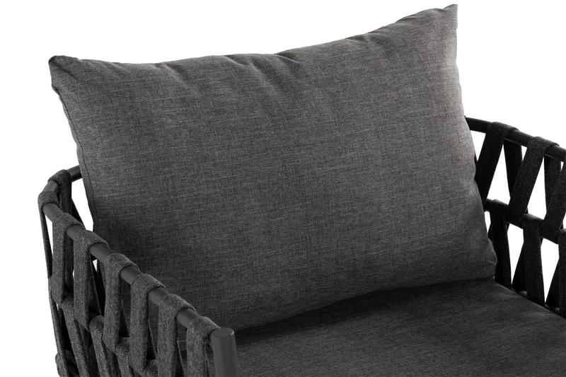 Sandina Utefåtölj – Loungefåtölj för Utemöbler - Svart / Grå - Products - Utemöbler & utemiljö - Loungemöbler - Loungestol utomhus