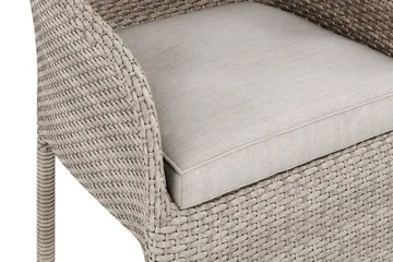 Thor loungestol utomhus i konstrotting med naturfärgad sittdyna - Beige - Products - Utemöbler & utemiljö - Loungemöbler - Loungestol utomhus