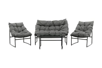 Tina Loungegrupp Utomhus 4-sits - Svart - Products - Utemöbler & utemiljö - Loungemöbler - Loungeset & loungegrupp