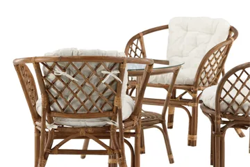 Wera Soffgrupp Utomhus 4-sits - Brun/Vit - Products - Utemöbler & utemiljö - Loungemöbler - Loungeset & loungegrupp