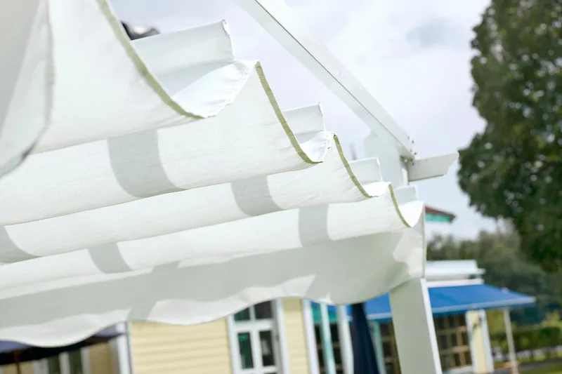 Pergolatak Hillerstorp Skanör 300 x 400 cm - Vit - Products - Utemöbler & utemiljö - Solskydd - Pergola