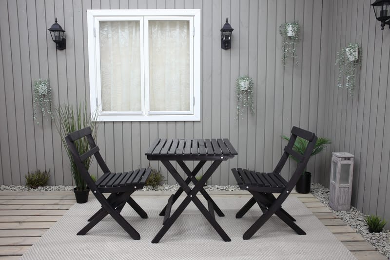 Edilma KlappUtebord 65 cm - Kaffesvart - Products - Utemöbler & utemiljö - Utebord & trädgårdsbord - Matbord utomhus