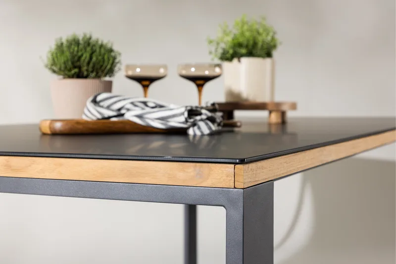 Aspvik Matbord 100x200 cm Svart - Svart - Products - Utemöbler & utemiljö - Utebord & trädgårdsbord - Matbord utomhus