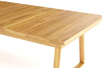 Menorca Stort Rektangulärt Matbord i trä Utomhus 100x240 cm - Teak / Natur - Products - Utemöbler & utemiljö - Utebord & trädgårdsbord - Matbord utomhus