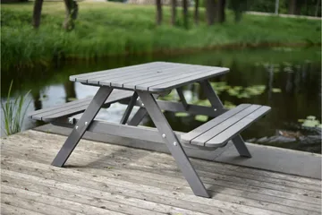 Nancie Picknickbord 158 cm - Grå - Products - Utemöbler & utemiljö - Utebord & trädgårdsbord - Picknickbord