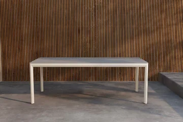 Rektangulärt Matbord Lino 220 cm Utomhus - Beige - Products - Utemöbler & utemiljö - Utebord & trädgårdsbord - Matbord utomhus