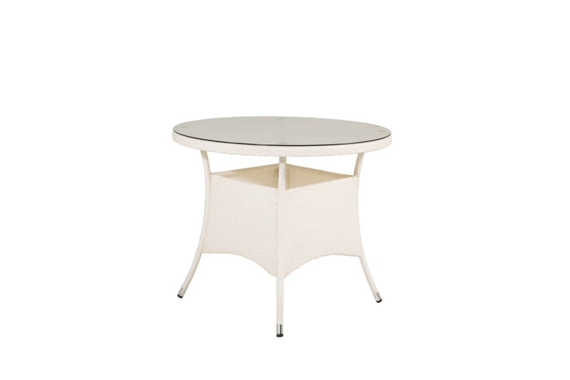 Volta Matbord Utomhus 90 Rund - Vit - Products - Utemöbler & utemiljö - Utebord & trädgårdsbord - Matbord utomhus
