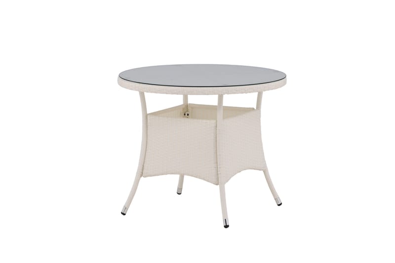 Volta Matbord Utomhus 90 Rund - Vit - Products - Utemöbler & utemiljö - Utebord & trädgårdsbord - Matbord utomhus