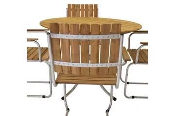 Arild Matgrupp 110 cm Rund + 4 st Matstolar - Products - Utemöbler & utemiljö - Utegrupp - Matgrupp utomhus