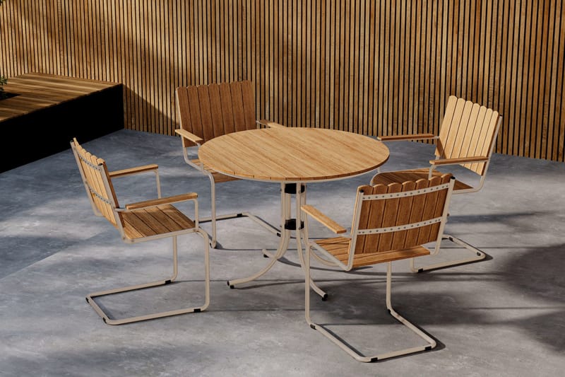 Holmsund Matgrupp Utomhus 4-sits - Beige - Products - Utemöbler & utemiljö - Utegrupp - Matgrupp utomhus