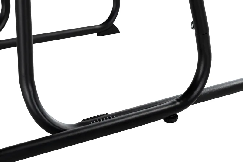 Lamborg Caféset 120 cm Oval + 2 Utestolar - Glas/Svart - Products - Utemöbler & utemiljö - Utegrupp - Cafegrupp & cafeset