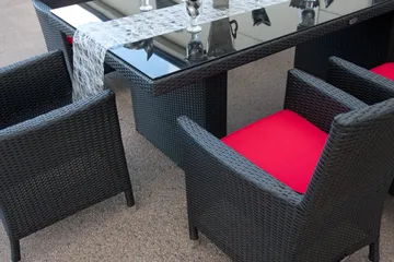 Majestic Matgrupp 210 + 6 Thor Fåtölj - Svart/Svart - Products - Utemöbler & utemiljö - Utegrupp - Matgrupp utomhus