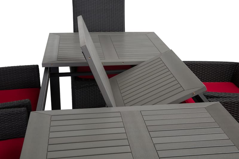 Monaco Matgrupp Utomhus 152-210 + 6 Jenny Ställbar Fåtölj - Svart - Products - Utemöbler & utemiljö - Utegrupp - Matgrupp utomhus