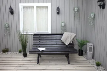 Norvald Bänk Utomhus - Kaffesvart - Products - Utemöbler & utemiljö - Utesoffa - Trädgårdssoffa