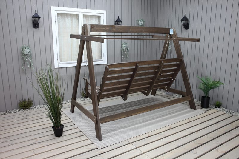 Pelle 3-sits Hammock utan tak - Brun - Products - Utemöbler & utemiljö - Utesoffa - Hammock