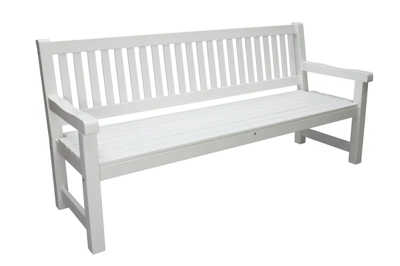 Rimforsa Trädgårdssoffa, Vitlaserad Furu