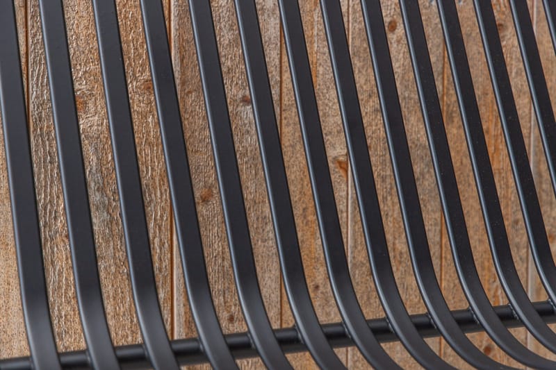 Peking Utebänk - Svart - Products - Utemöbler & utemiljö - Utesoffa - Trädgårdsbänk & utebänk