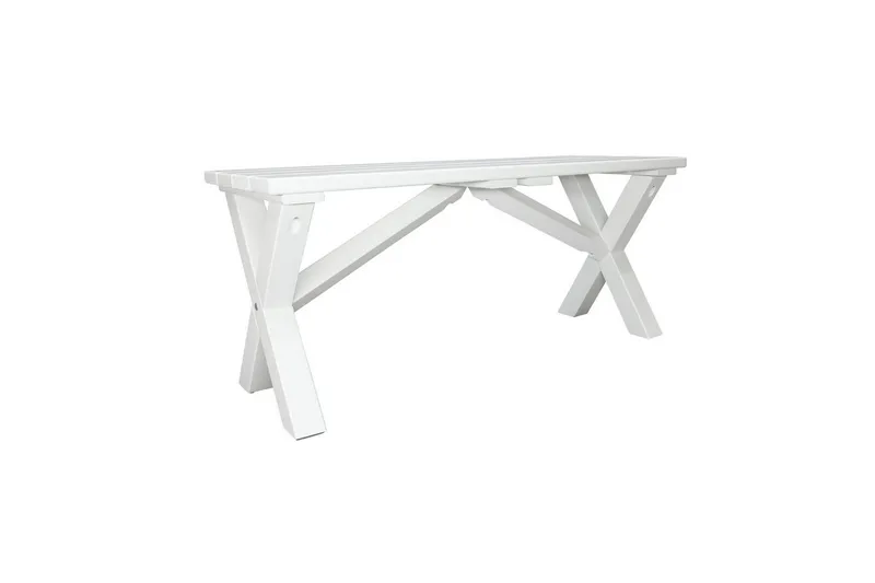 Utomhusbänk Scottsdale - Vit, 100 cm - Products - Utemöbler & utemiljö - Utesoffa - Trädgårdsbänk & utebänk