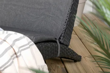 Archie Solsäng - Svart - Products - Utemöbler & utemiljö - Utestol & trädgårdsstol - Solsäng & solvagn