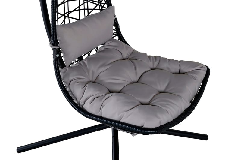 Edinburgh Hängstol Utomhus med Dyna - Svart - Products - Utemöbler & utemiljö - Utestol & trädgårdsstol - Hängfåtölj & hängstol utomhus