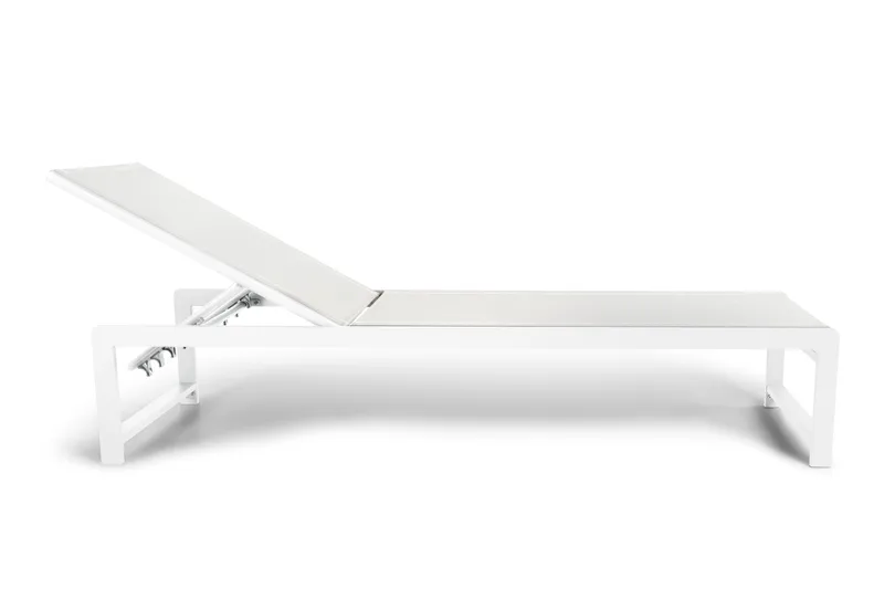 Sanna Solsäng Med Justerbart Ryggstöd - Vit - Products - Utemöbler & utemiljö - Utestol & trädgårdsstol - Solsäng & solvagn