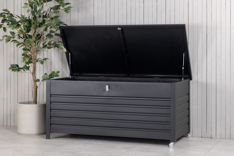 Elsa Dynförvaring 130x60 cm - Svart - Products - Utemöbler & utemiljö - Utomhusförvaring - Dynförvaring - Dynbox & dynlåda