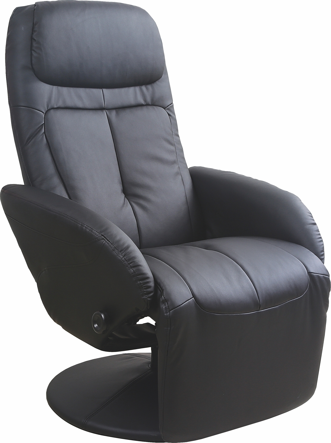 Berit recliner-nojatuoli - musta (PU) + Huonekalujen tekstiilien hoito