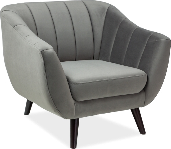 Rollo-nojatuoli - Harmaa sametti