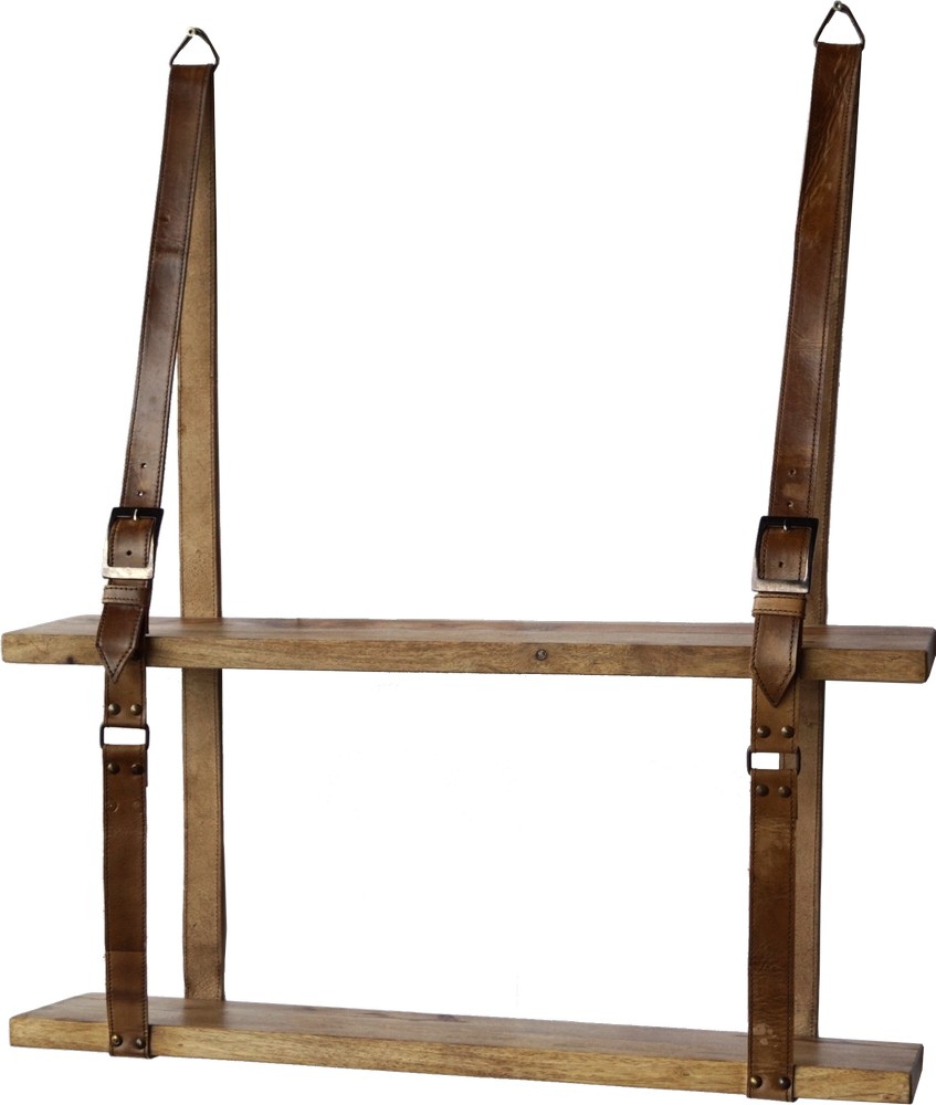 Umeå-seinähylly - Puuta/nahkaa Umeå-seinähylly - Puuta/nahkaa