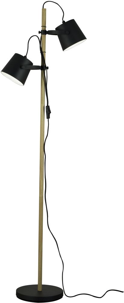 Espresso-lattiavalaisin - Musta/puu Espresso-lattiavalaisin - Musta/puu