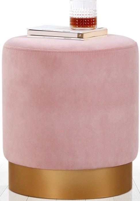 Memphis pouf - vaaleanpunainen