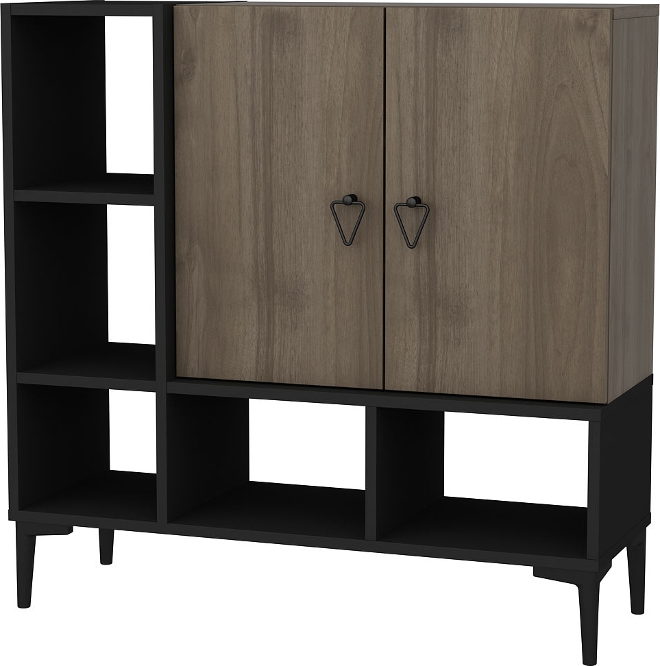 Platinakaappi - Musta/pähkinä Platinakaappi - Musta/pähkinä