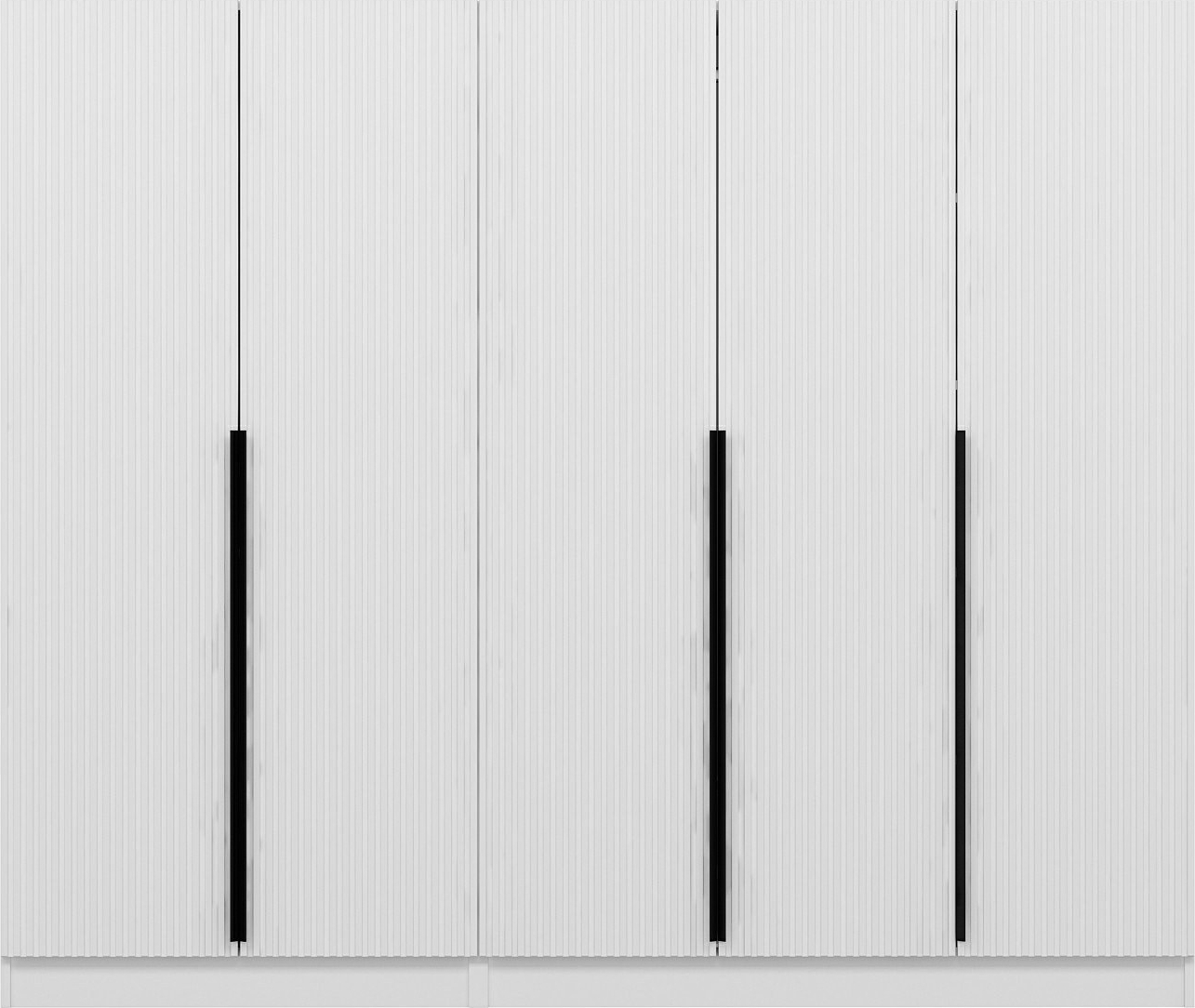 Cikani vaatekaappi 225x52x210 cm - Valkoinen