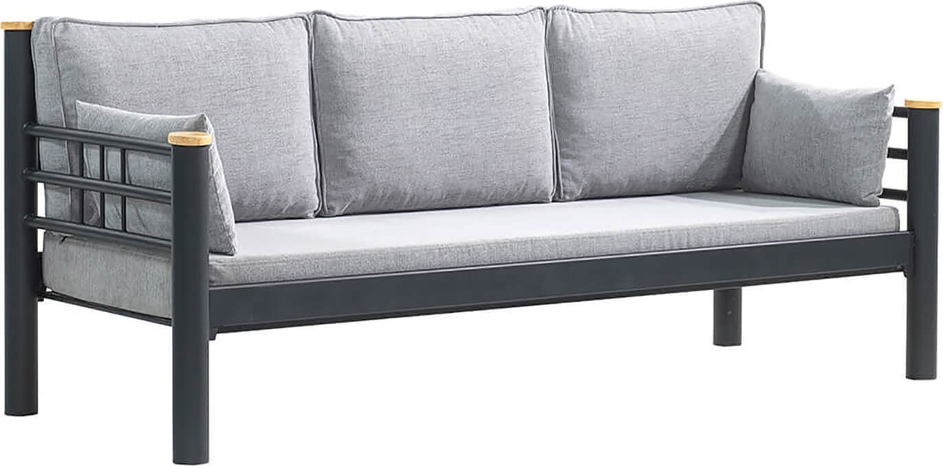 Kappis 3-istuttava ulkosohva - Musta/fume