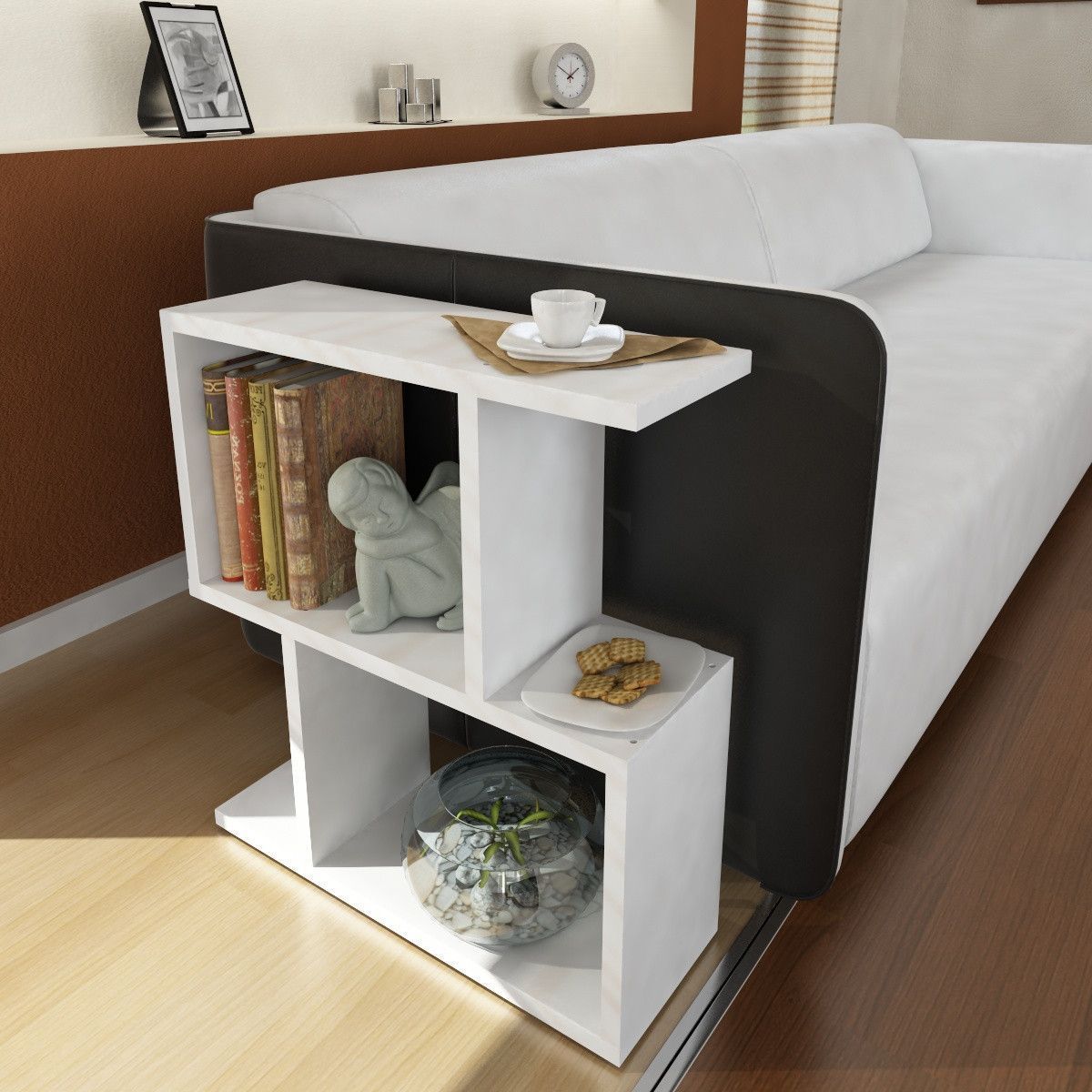 Karinus sivupöytä 50 x 17,5 cm - Valkoinen Karinus sivupöytä 50 x 17,5 cm - Valkoinen