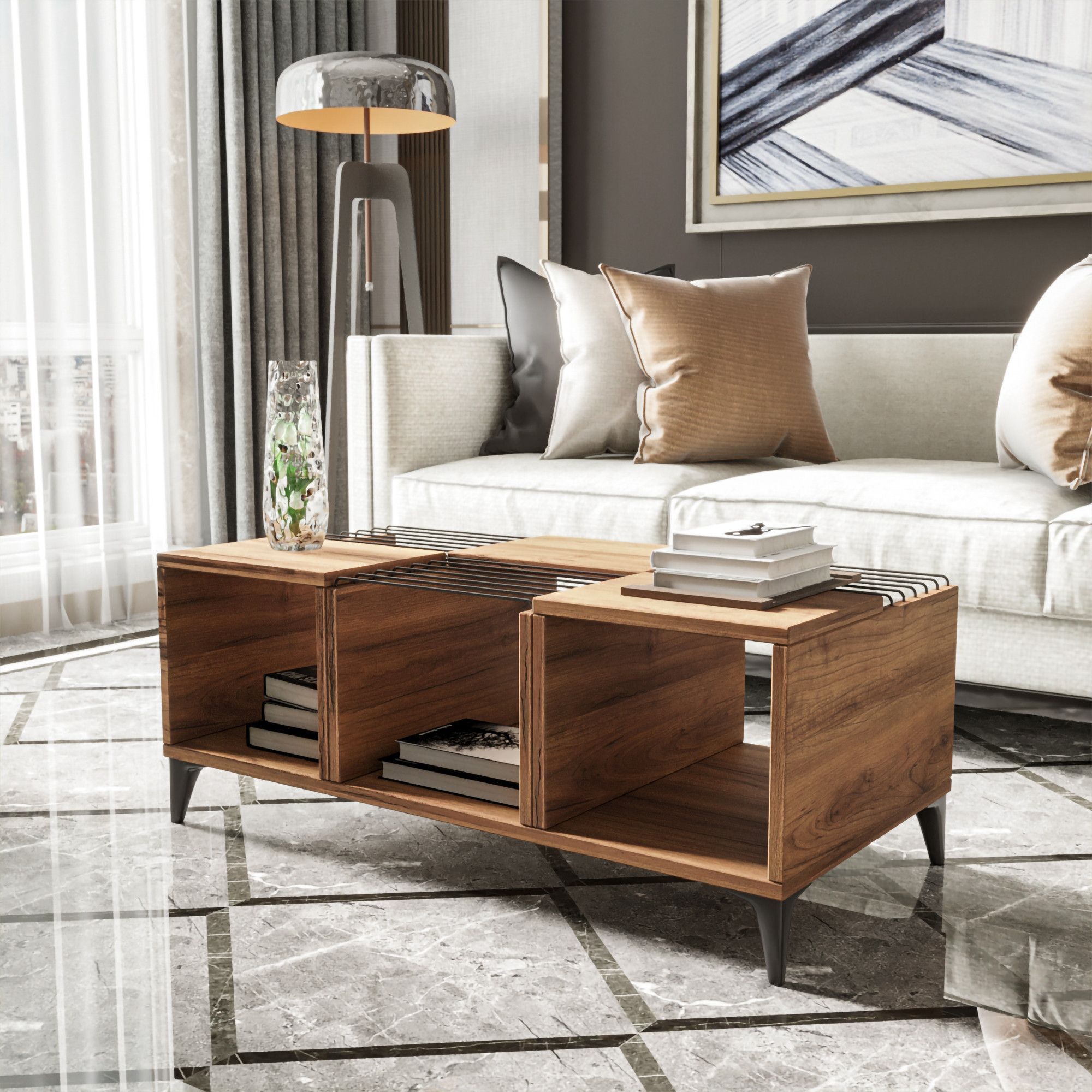 Vostok sohvapöytä 100 x 50 cm - Mänty Vostok sohvapöytä 100 x 50 cm - Mänty