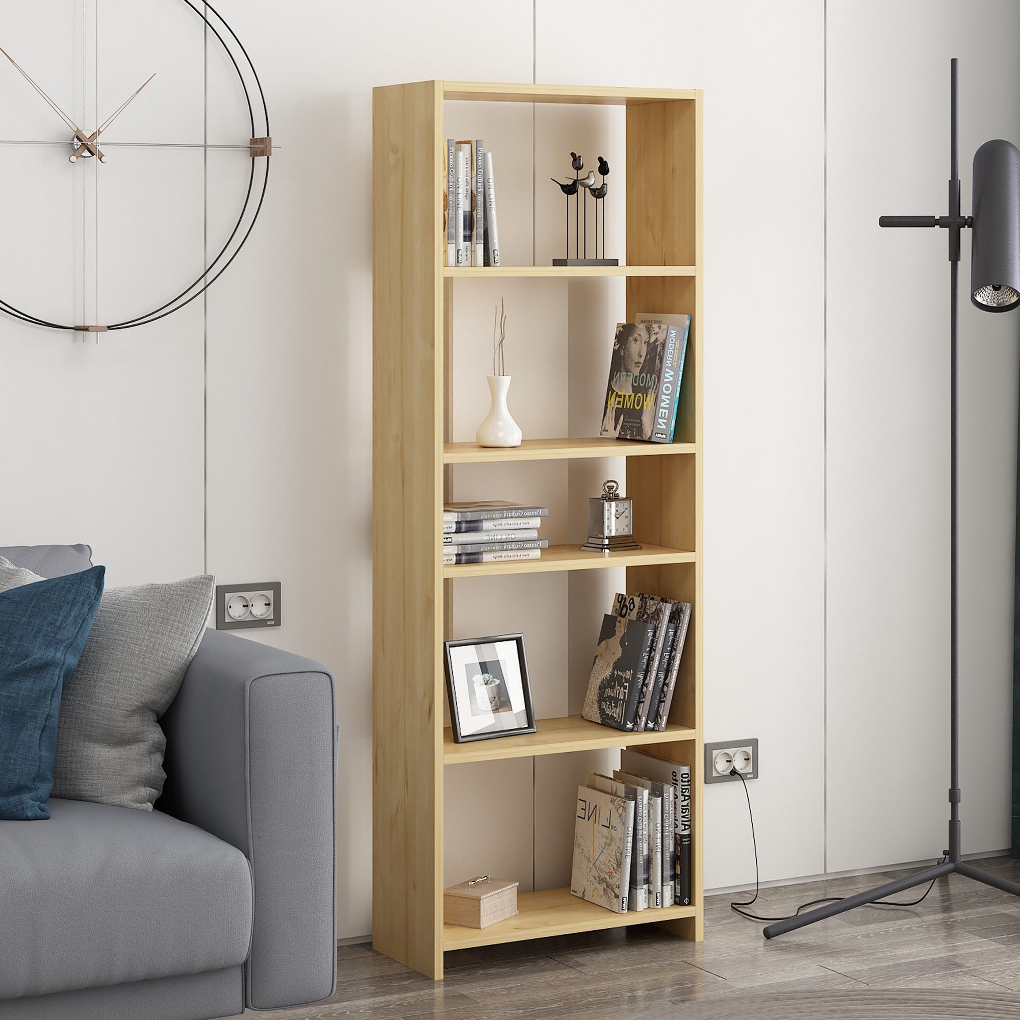 Dio kirjahylly - tammi/valkoinen Dio kirjahylly - tammi/valkoinen