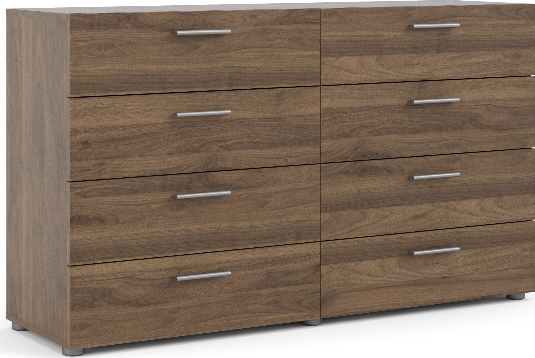 Lipasto pähkinäpuusta, 8 laatikkoa, leveys 140 cm Lipasto pähkinäpuusta, 8 laatikkoa, leveys 140 cm