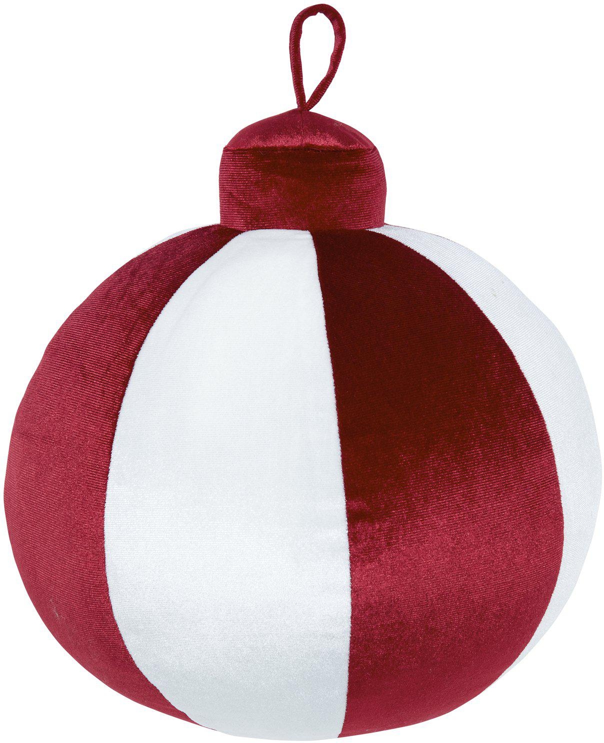 Pallokoristetyyny 28 cm - punainen