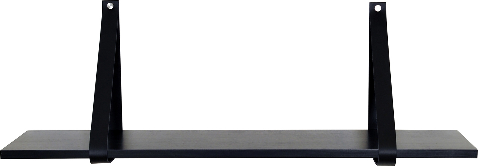 Frikk sein�hylly 100 cm - Mustaksi lakattua m�nty�