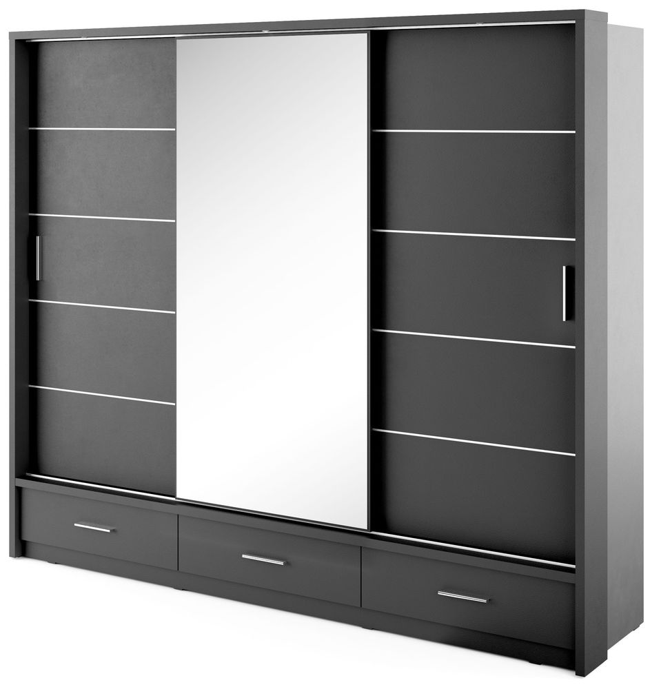 Mervyn-vaatekaappi - Musta Mervyn-vaatekaappi - Musta