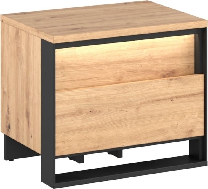 Quant Cuarto yöpöytä - Artisan tammi/musta Quant Cuarto yöpöytä - Artisan tammi/musta