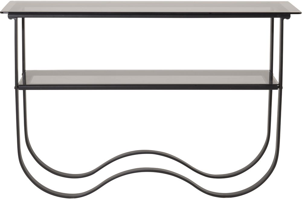 Algustorp konsolipöytä 117 x 33,5 cm - Musta/lasi Algustorp konsolipöytä 117 x 33,5 cm - Musta/lasi