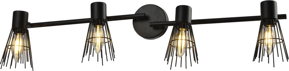 Nysetter seinävalaisin 4 - musta Nysetter seinävalaisin 4 - musta