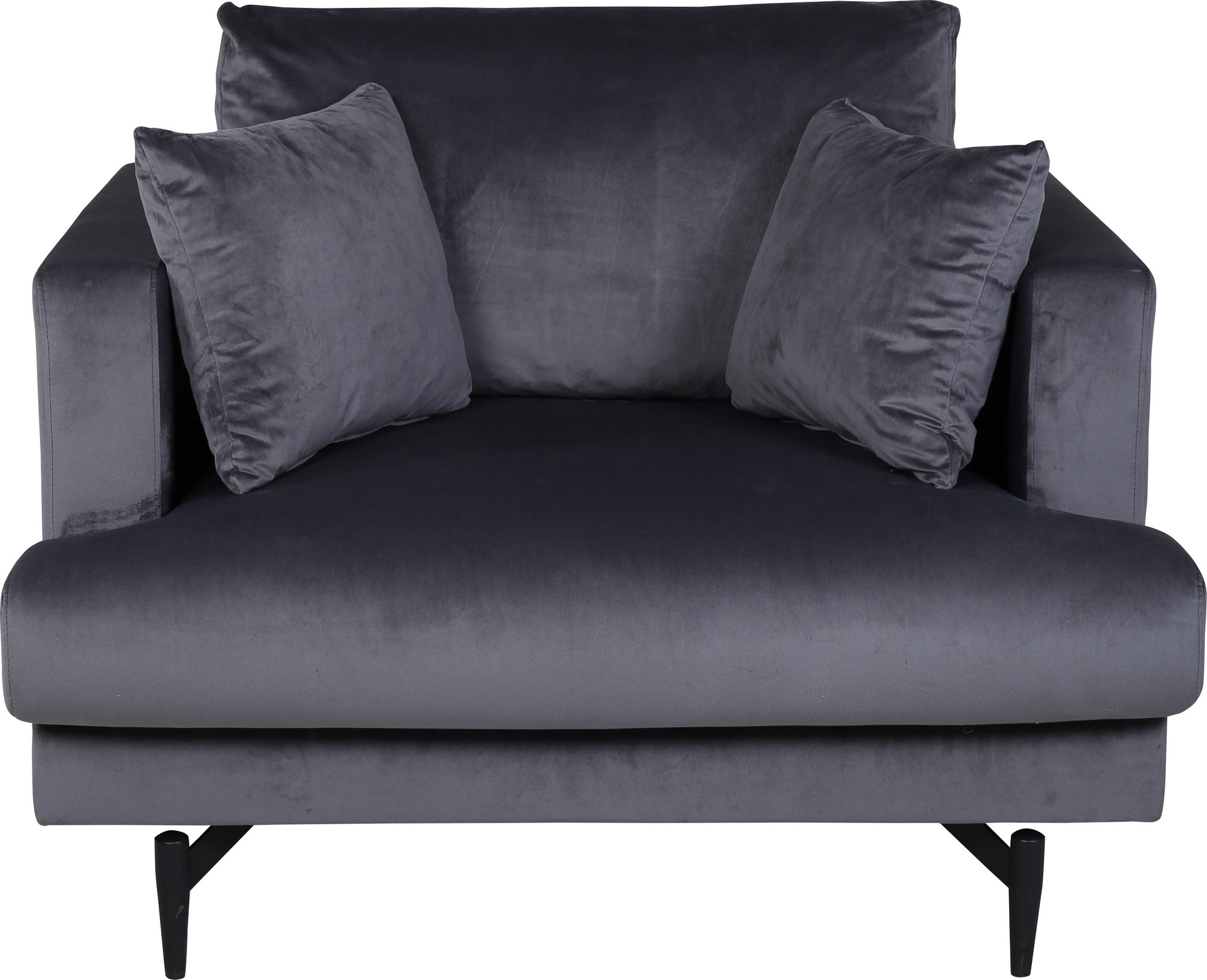 Sydännojatuoli - Tummanharmaa sametti Sydännojatuoli - Tummanharmaa sametti